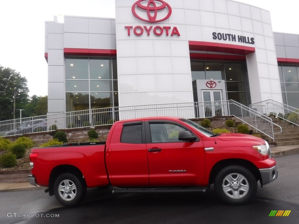 2008 Tundra SR5 Double Cab 4x4 - Radiant Red / Graphite Gray photo #2