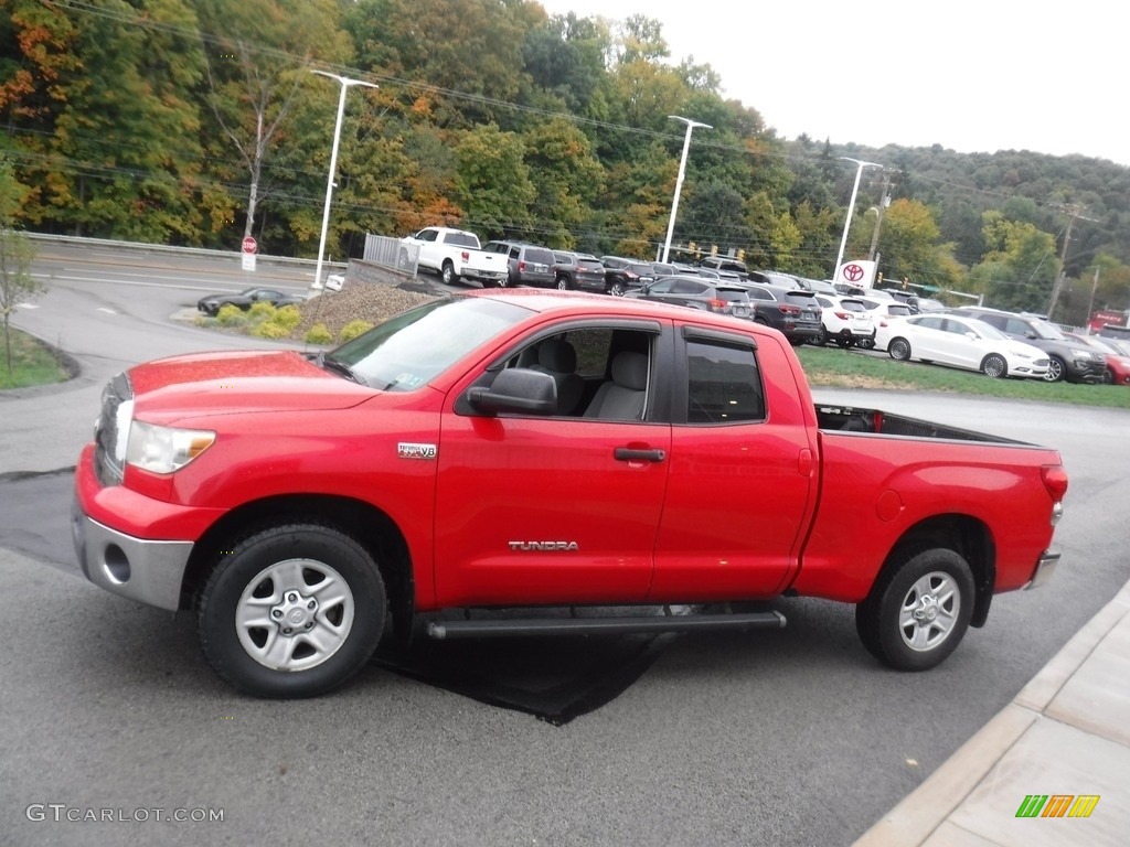 2008 Tundra SR5 Double Cab 4x4 - Radiant Red / Graphite Gray photo #13