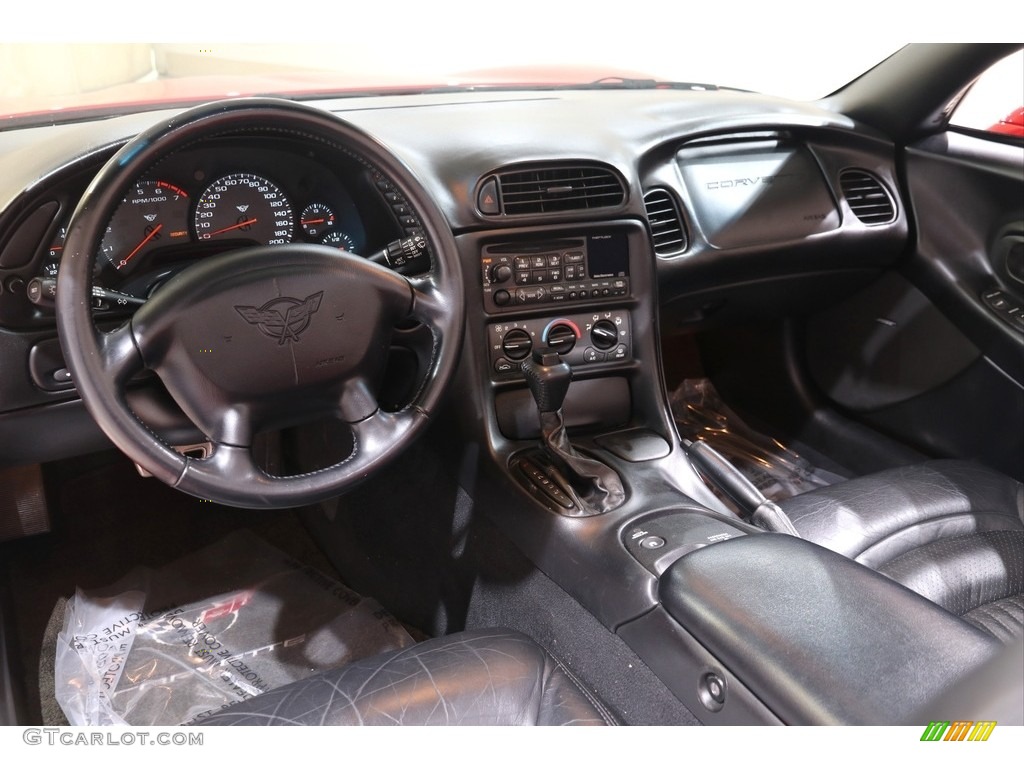 2000 Chevrolet Corvette Convertible Black Dashboard Photo #139702053