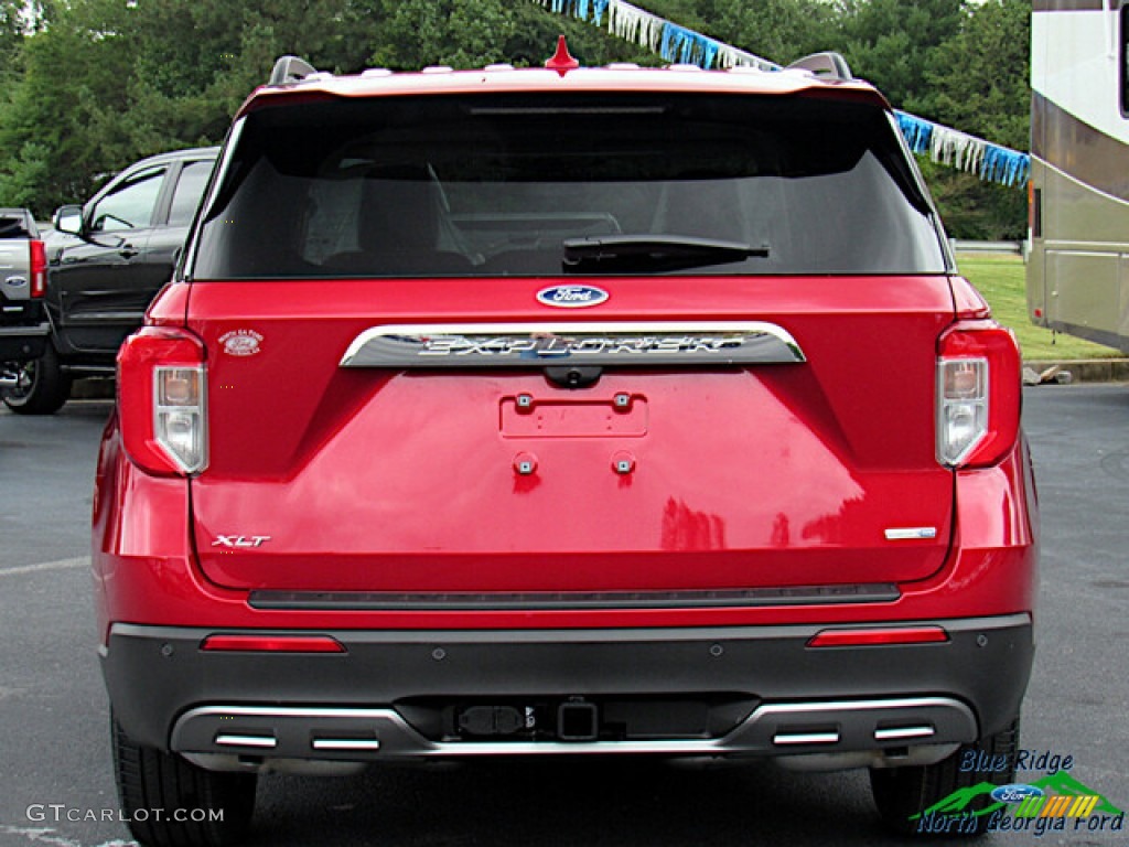 2020 Explorer XLT 4WD - Rapid Red Metallic / Sandstone photo #4