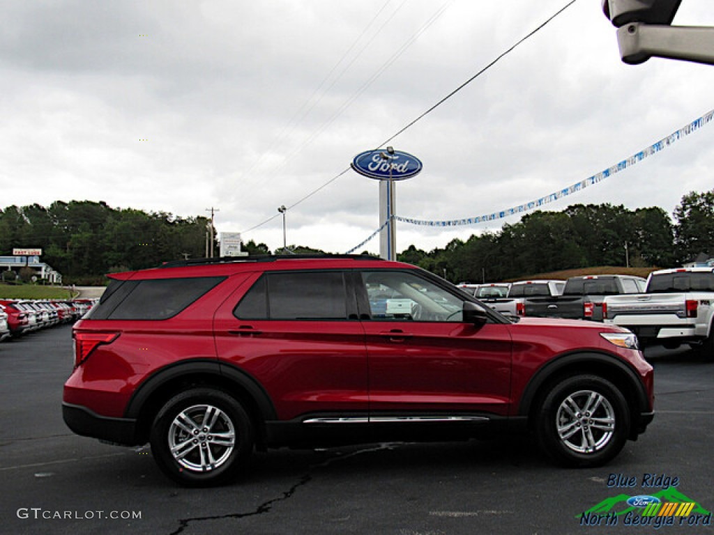2020 Explorer XLT 4WD - Rapid Red Metallic / Sandstone photo #6