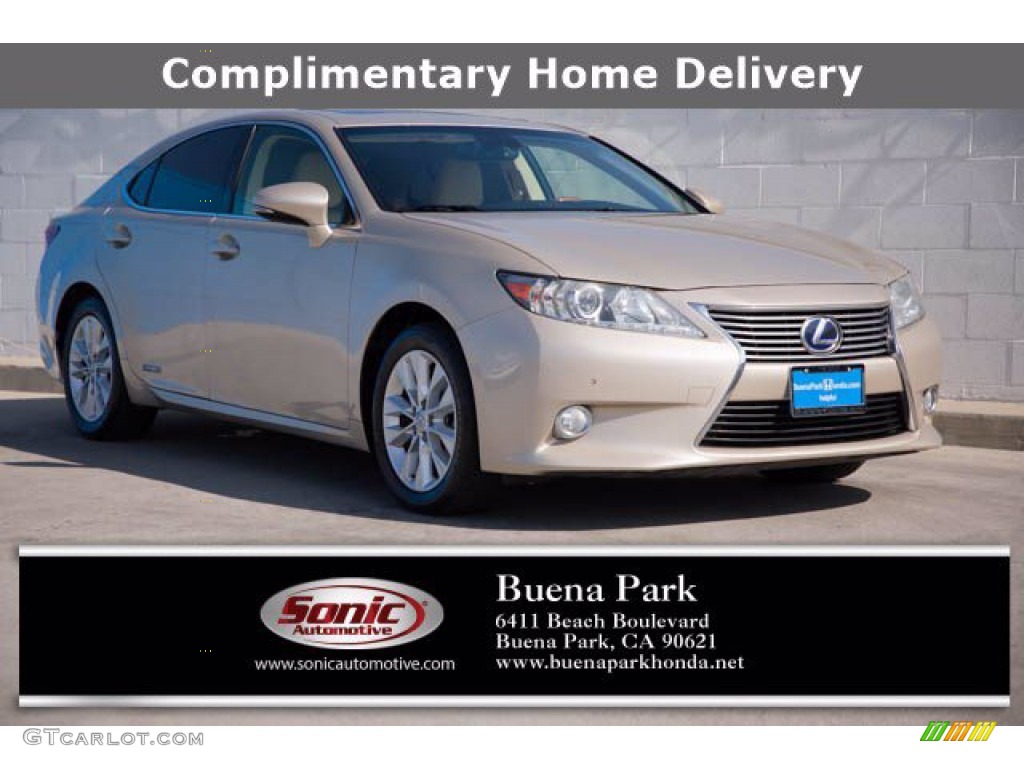 2013 ES 300h Hybrid - Satin Cashmere Metallic / Parchment photo #1