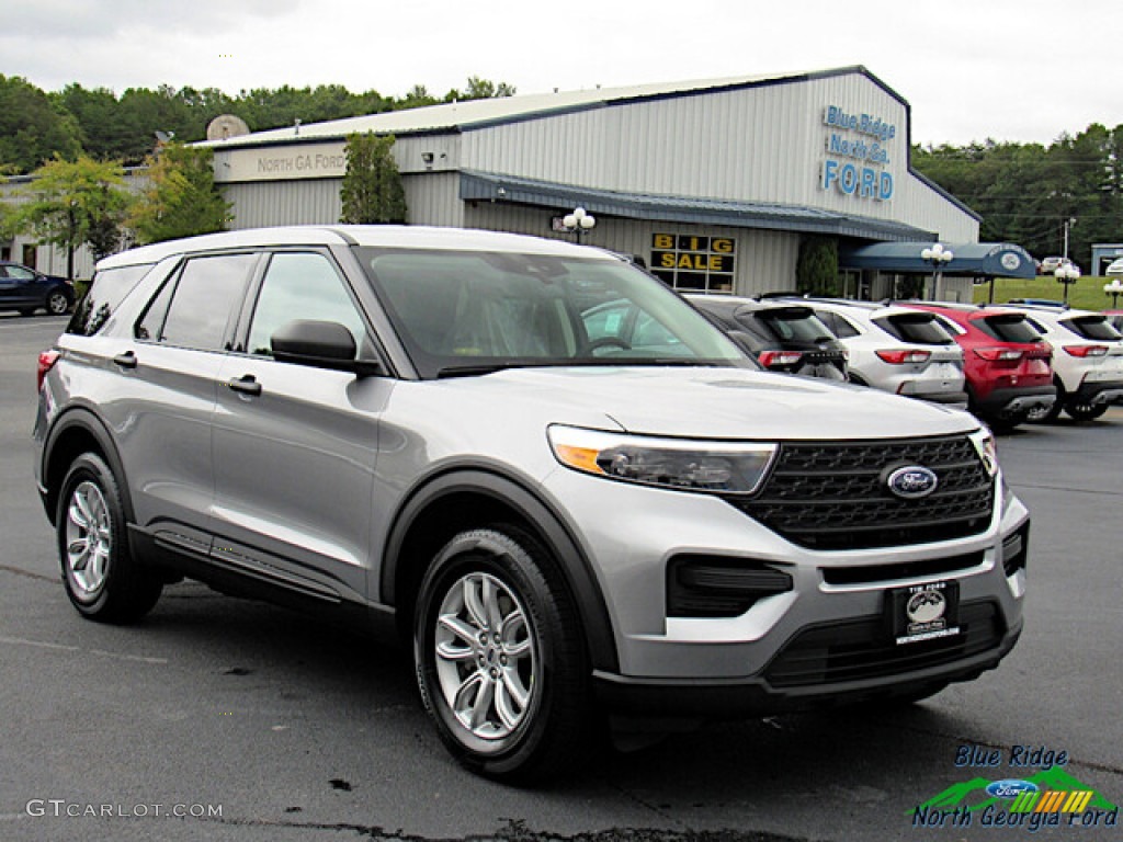 2020 Explorer 4WD - Iconic Silver Metallic / Sandstone photo #7