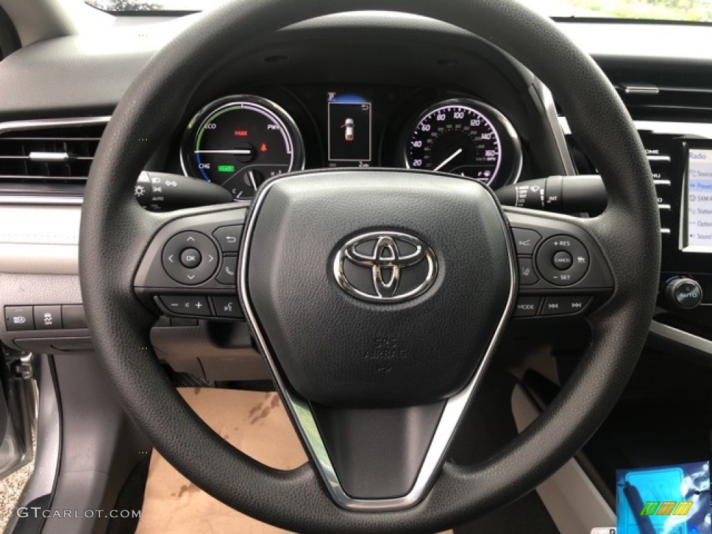 2020 Toyota Camry Hybrid LE Ash Steering Wheel Photo #139706973