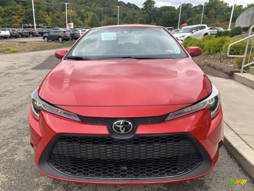 2021 Corolla LE - Barcelona Red Metallic / Black photo #37