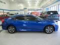 2018 Aegean Blue Metallic Honda Civic EX Sedan  photo #4