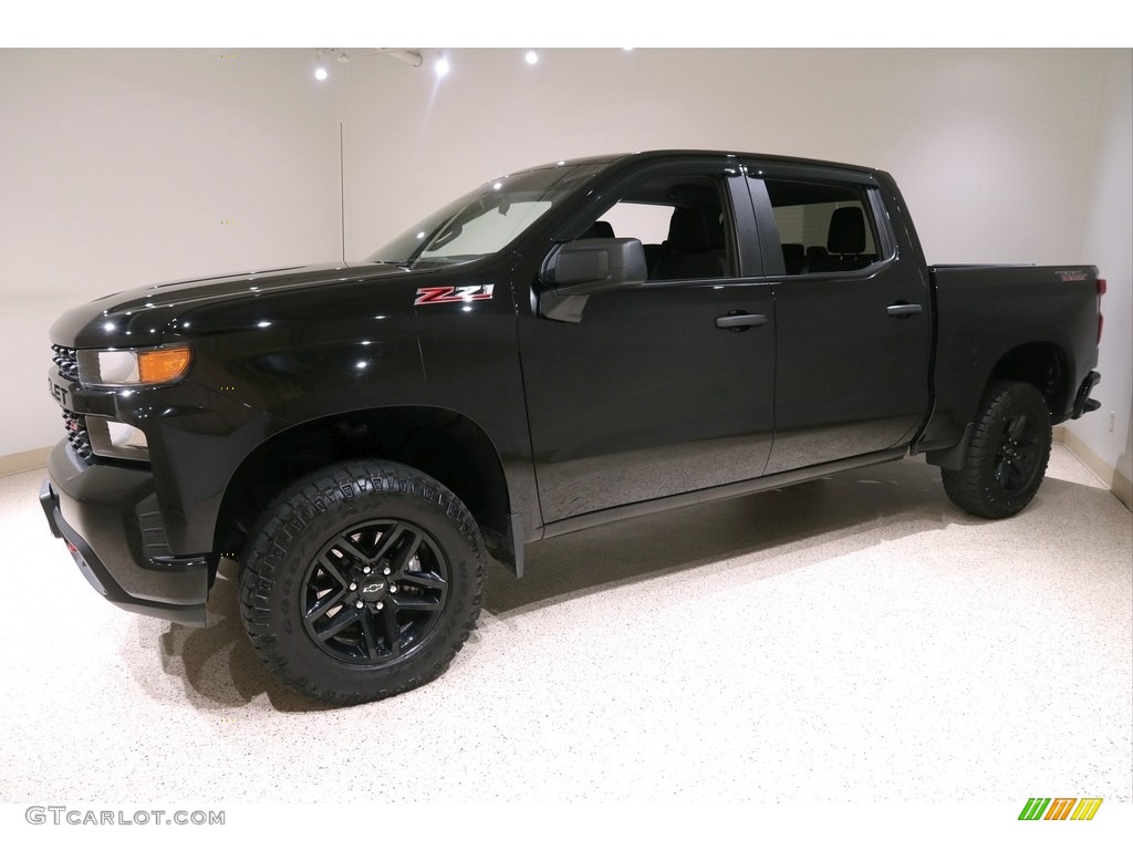 2019 Silverado 1500 Custom Z71 Trail Boss Crew Cab 4WD - Black / Jet Black photo #3