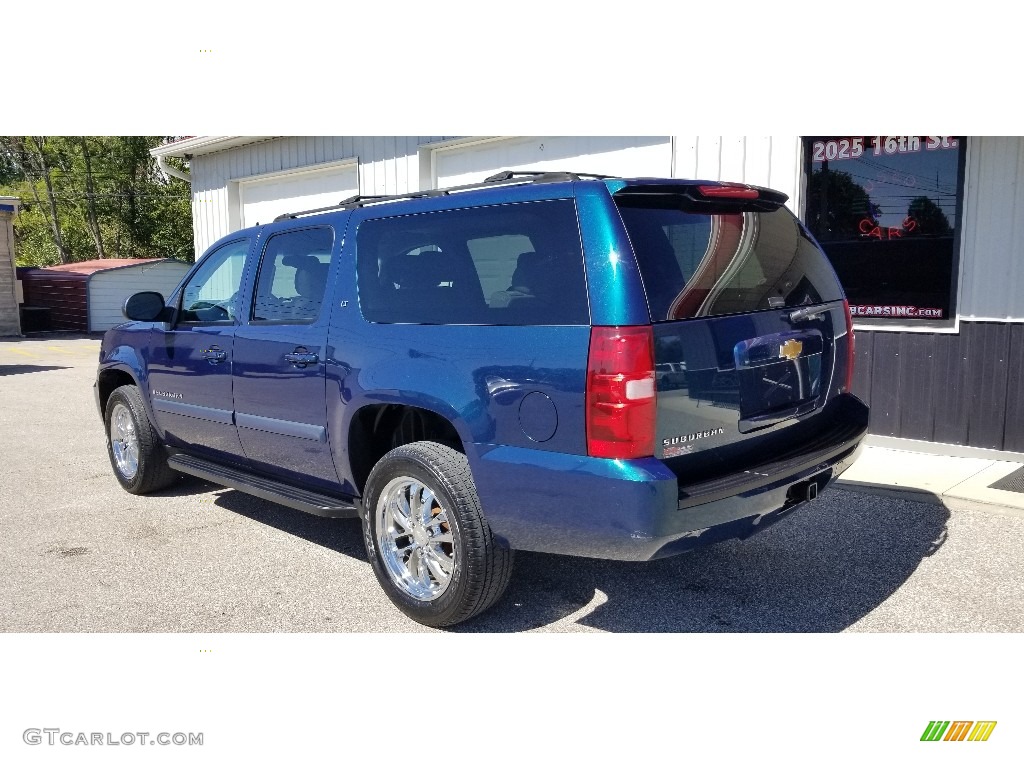 2007 Suburban 1500 LT 4x4 - Bermuda Blue Metallic / Light Titanium/Dark Titanium photo #8