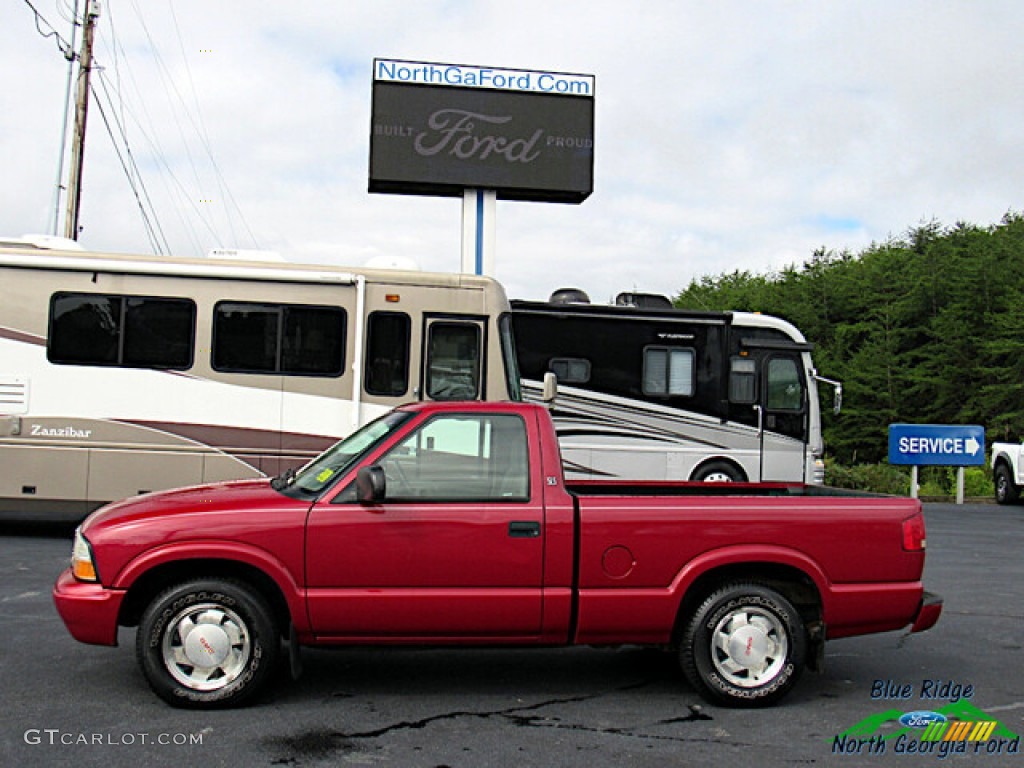 Dark Cherry Red Metallic 2003 GMC Sonoma SLS Regular Cab Exterior Photo #139712272