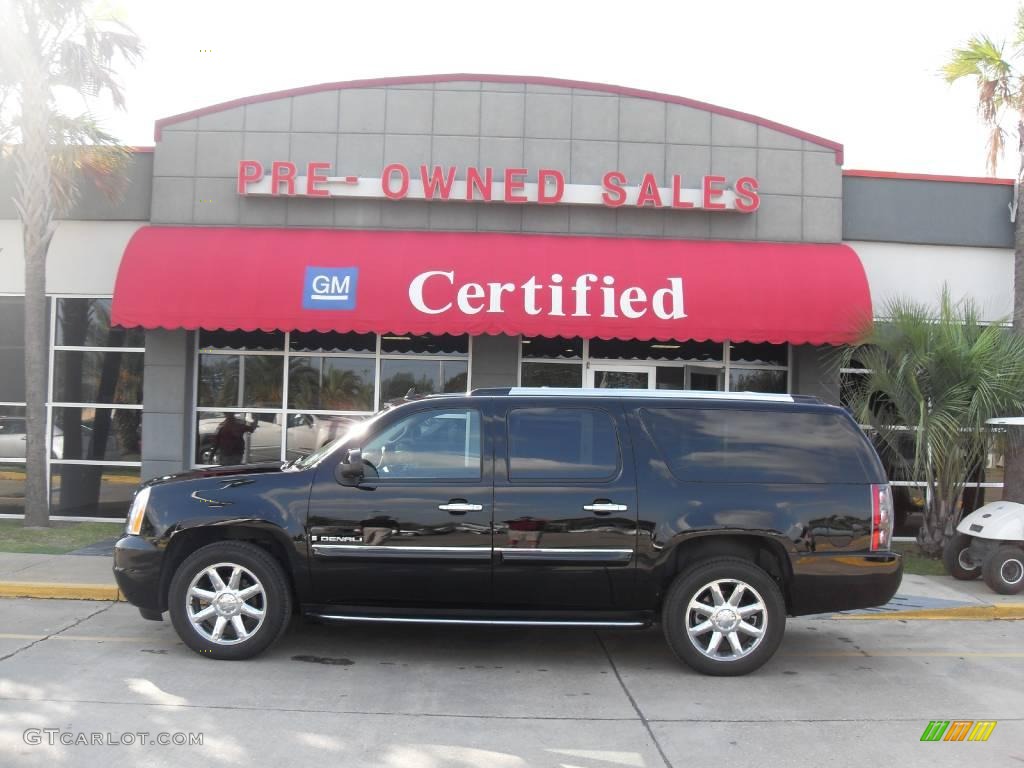 2008 Yukon XL Denali AWD - Onyx Black / Ebony photo #1