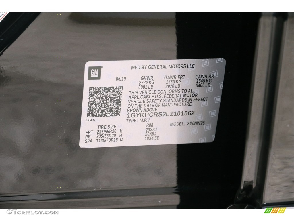 2020 XT6 Premium Luxury - Stellar Black Metallic / Jet Black photo #22