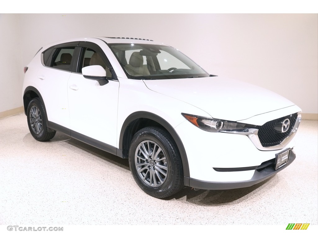 2017 CX-5 Touring AWD - Crystal White Pearl / Parchment photo #1