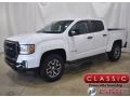 Summit White 2021 GMC Canyon AT4 Crew Cab 4WD