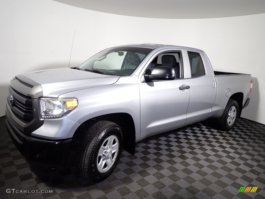 Silver Sky Metallic 2014 Toyota Tundra SR Double Cab Exterior Photo #139715395