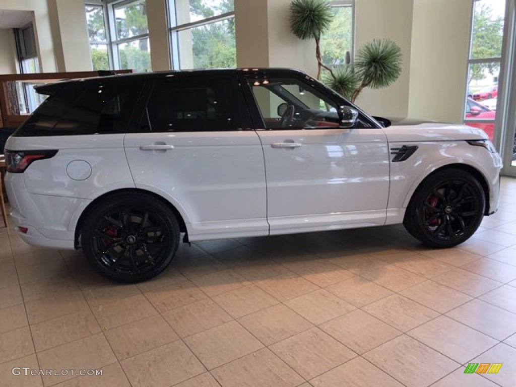 2020 Range Rover Sport SVR - Yulong White Metallic / Ebony/Pimento photo #7