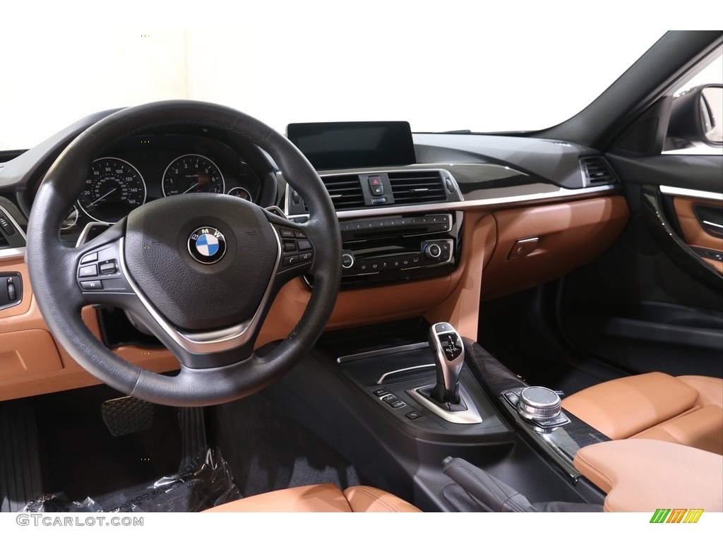 2017 BMW 3 Series 330i xDrive Sports Wagon Saddle Brown Dashboard Photo #139716418