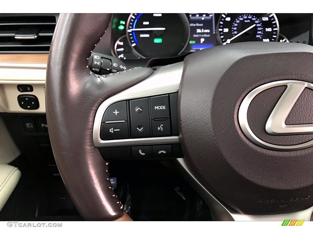 2016 Lexus ES 300h Hybrid Parchment Steering Wheel Photo #139720030