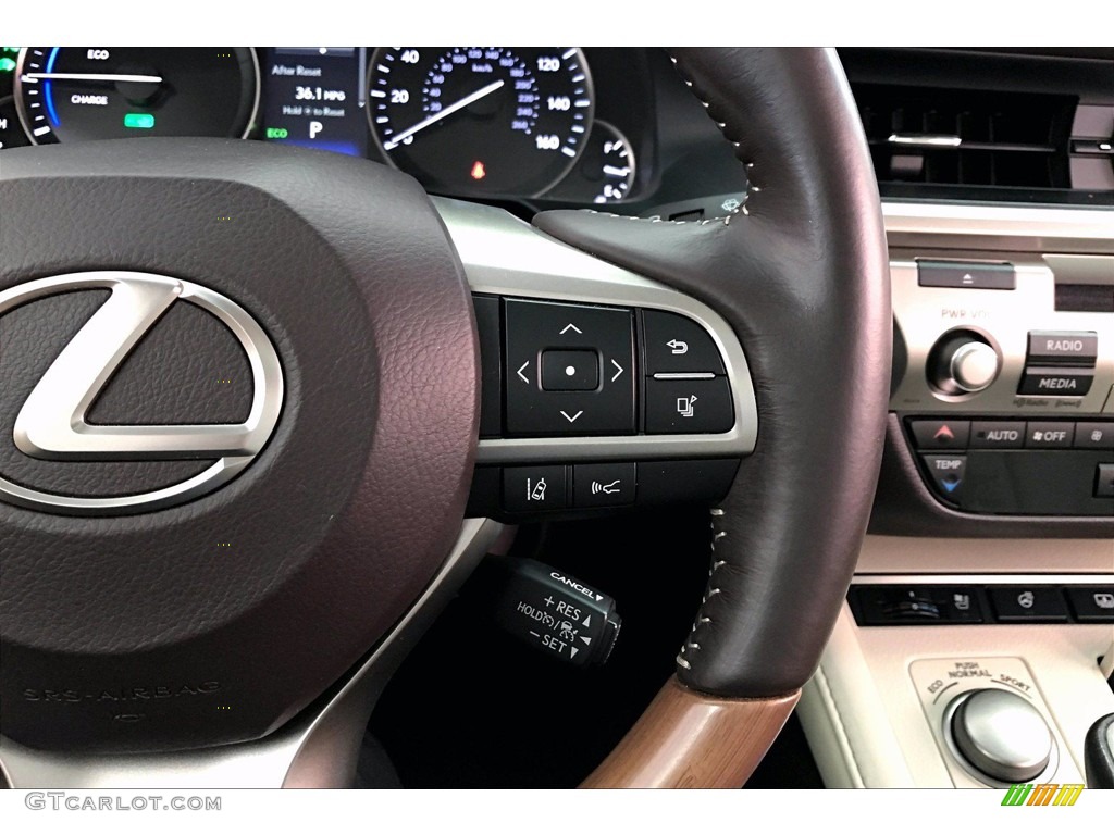 2016 Lexus ES 300h Hybrid Parchment Steering Wheel Photo #139720033