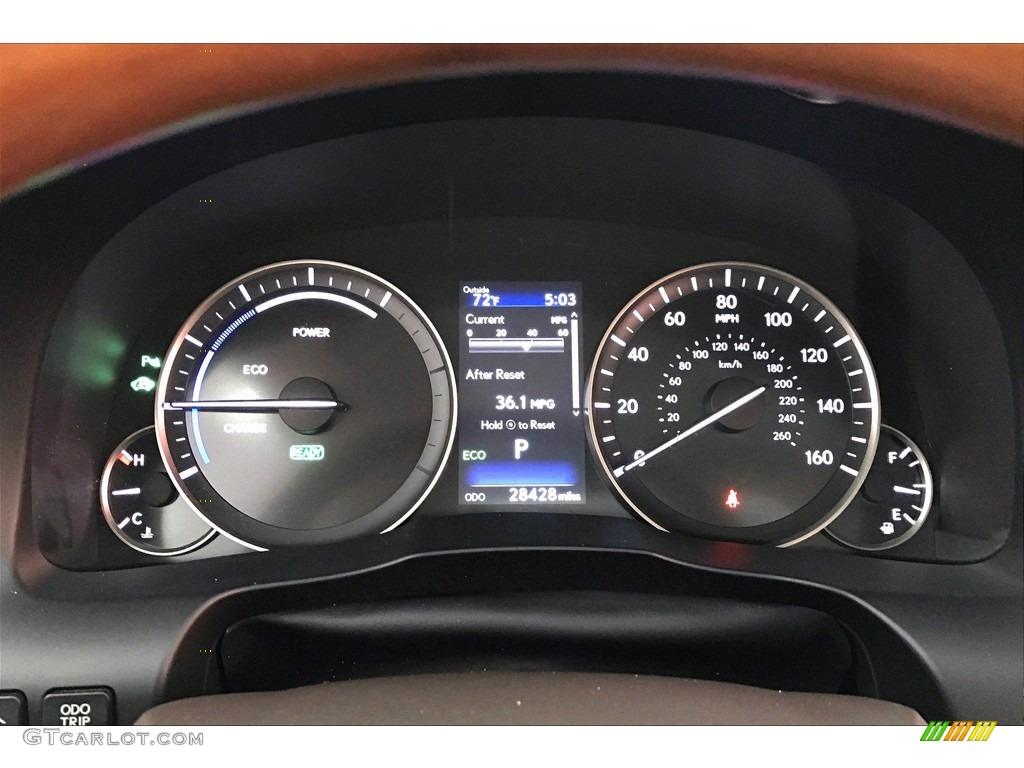 2016 Lexus ES 300h Hybrid Gauges Photo #139720036