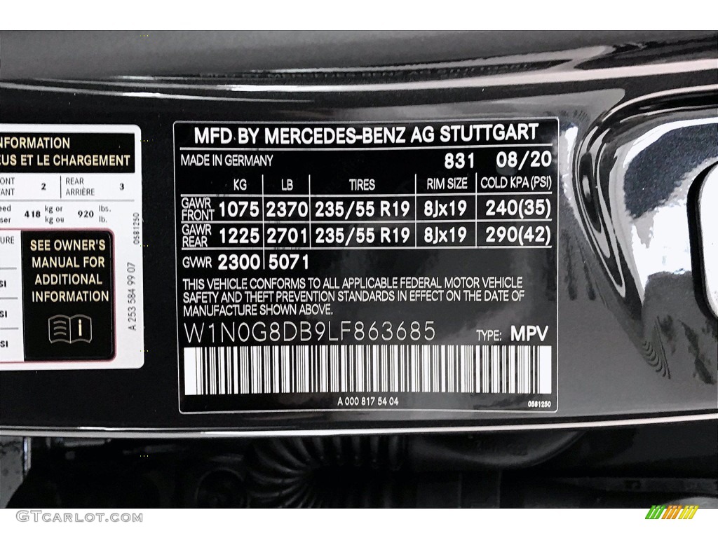 2020 GLC 300 - Graphite Grey Metallic / Black photo #11