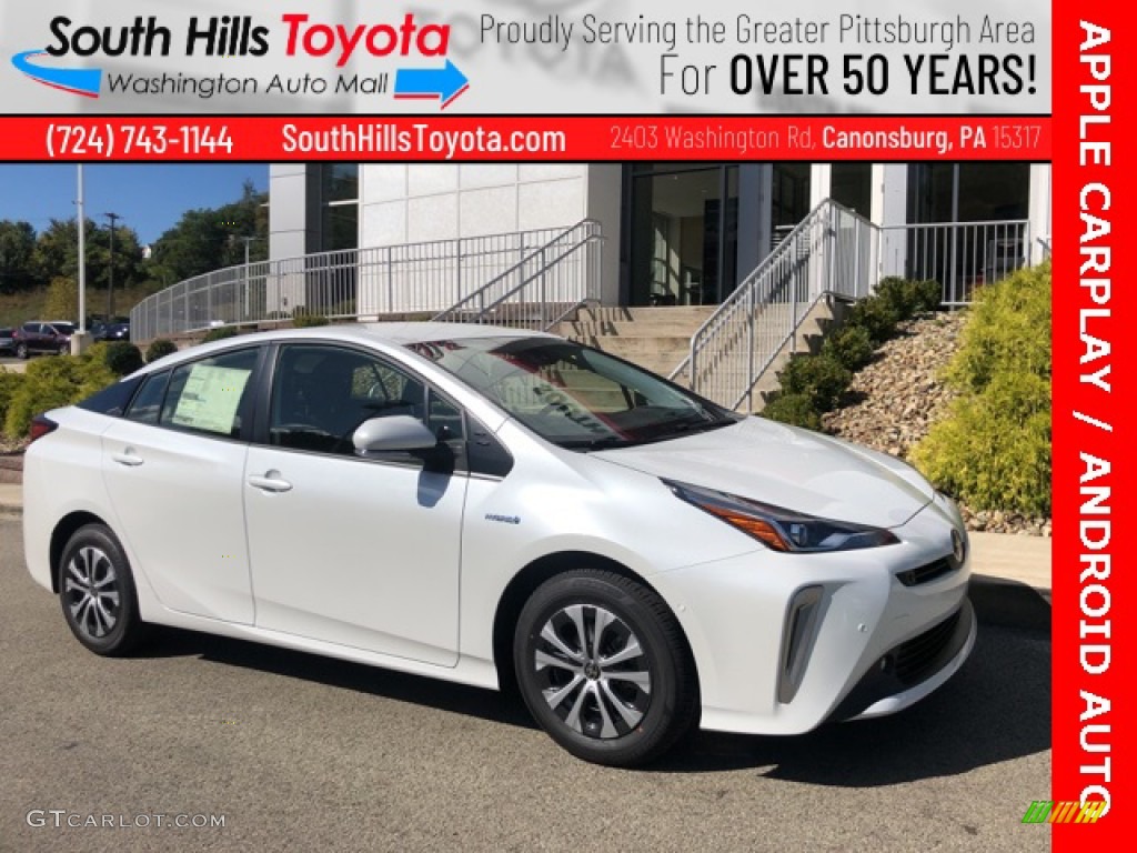 2021 Prius XLE AWD-e - Wind Chill Pearl / Black photo #1