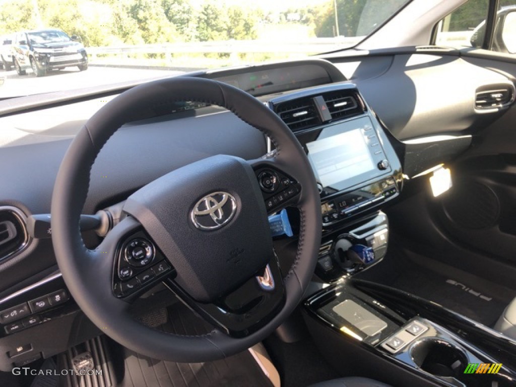2021 Toyota Prius XLE AWD-e Black Dashboard Photo #139720698