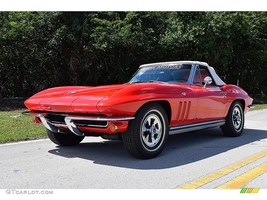 Rally Red 1965 Chevrolet Corvette Sting Ray Convertible Exterior Photo #139720779