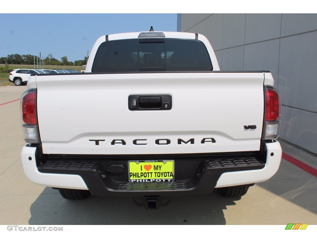 2021 Tacoma TRD Sport Double Cab 4x4 - Super White / TRD Cement/Black photo #7