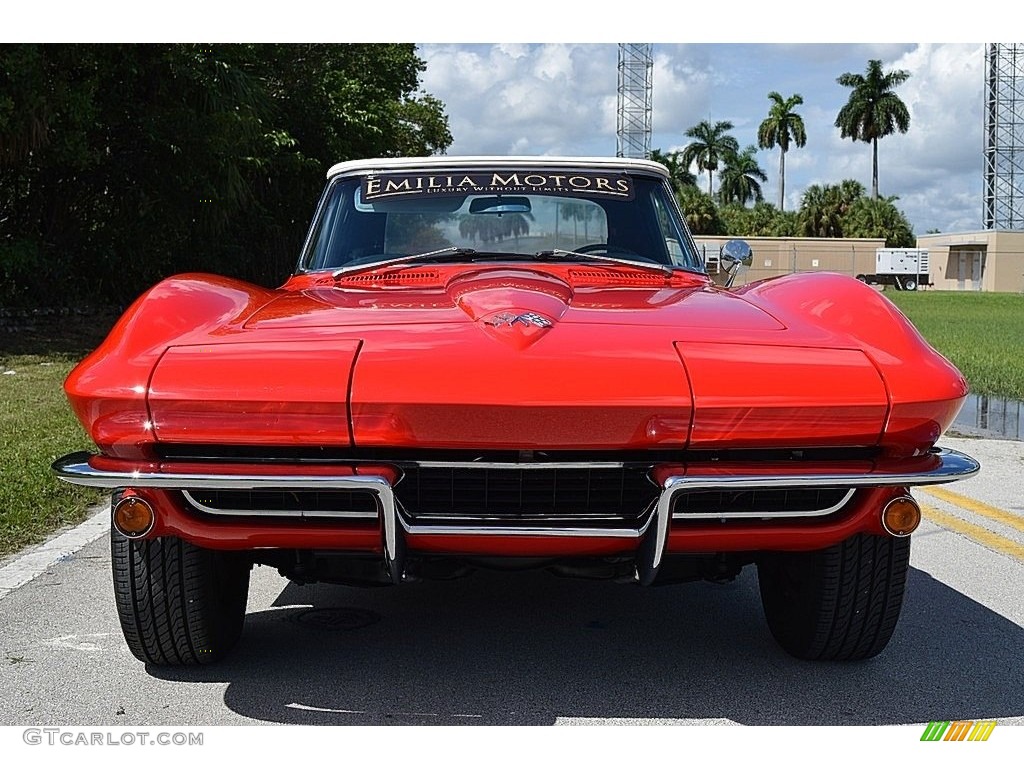 1965 Corvette Sting Ray Convertible - Rally Red / White photo #10