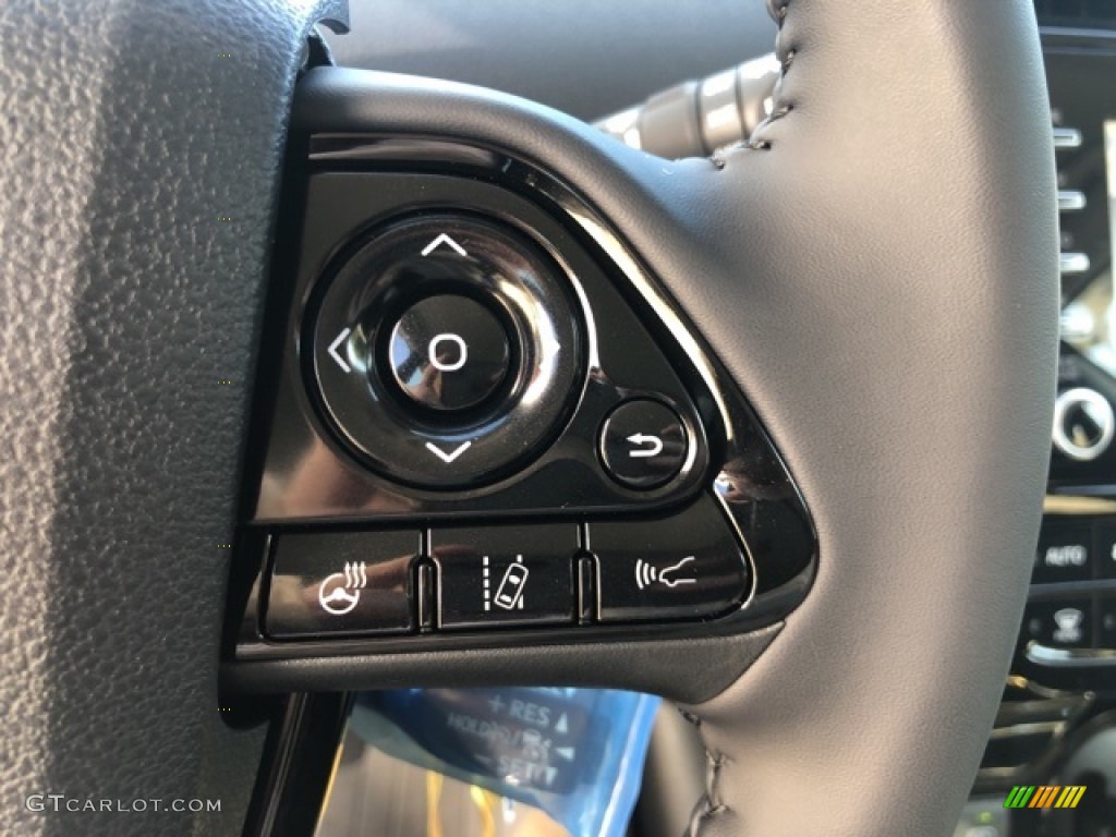 2021 Toyota Prius XLE AWD-e Black Steering Wheel Photo #139720875