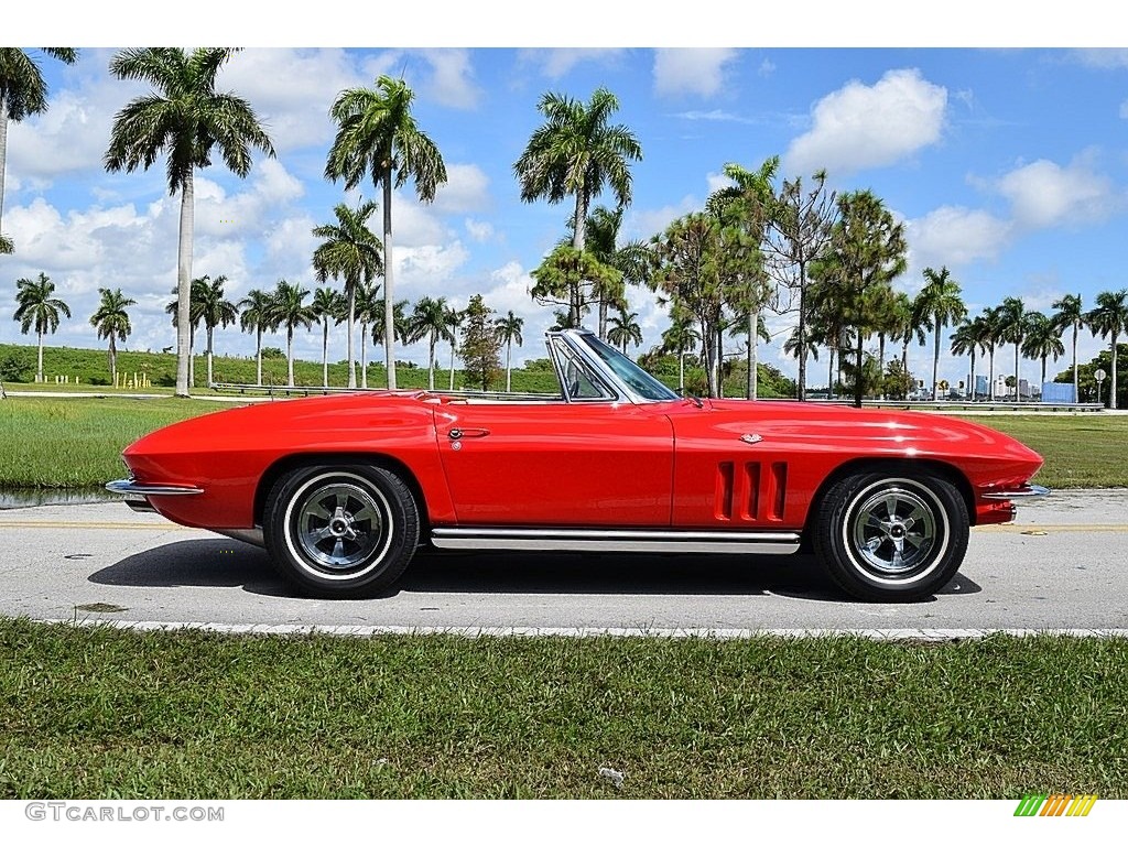 Rally Red 1965 Chevrolet Corvette Sting Ray Convertible Exterior Photo #139720935