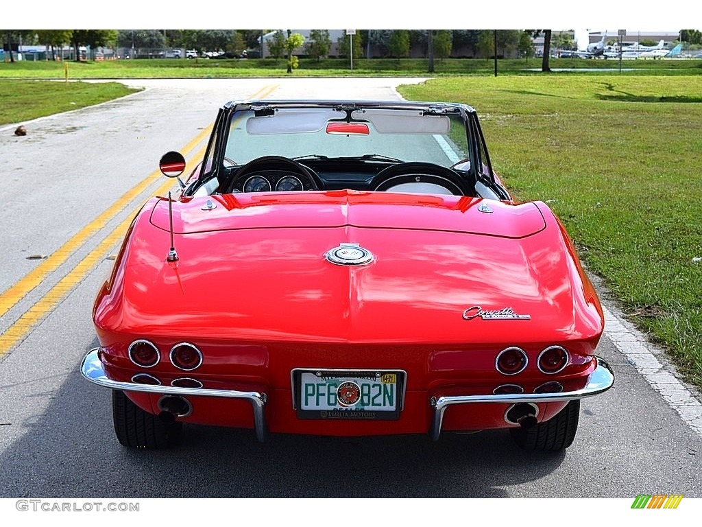 1965 Corvette Sting Ray Convertible - Rally Red / White photo #17