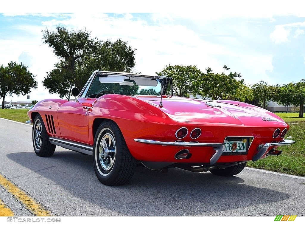 1965 Corvette Sting Ray Convertible - Rally Red / White photo #19