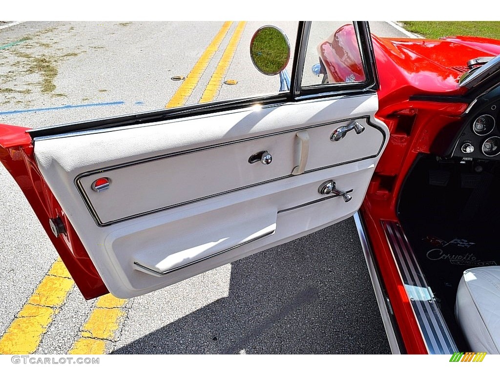 1965 Chevrolet Corvette Sting Ray Convertible White Door Panel Photo #139721664