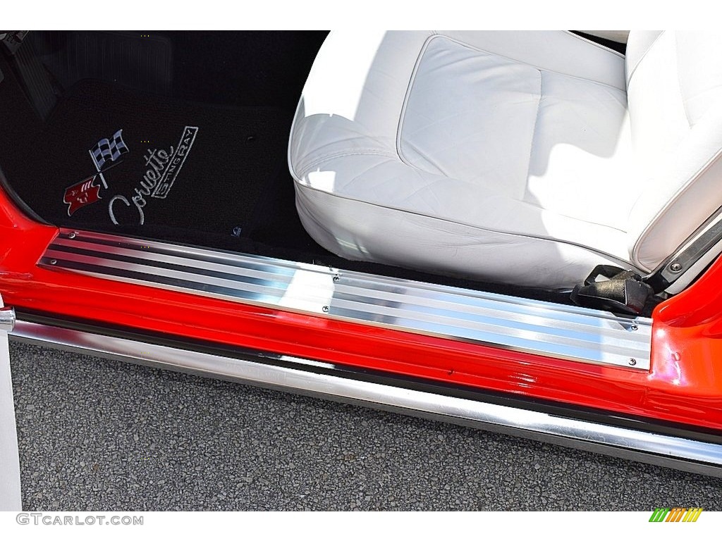 1965 Corvette Sting Ray Convertible - Rally Red / White photo #53