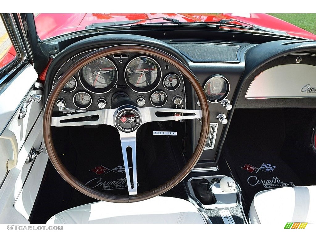 1965 Chevrolet Corvette Sting Ray Convertible White Dashboard Photo #139721781