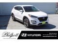 2021 White Cream Hyundai Tucson Sport  photo #1