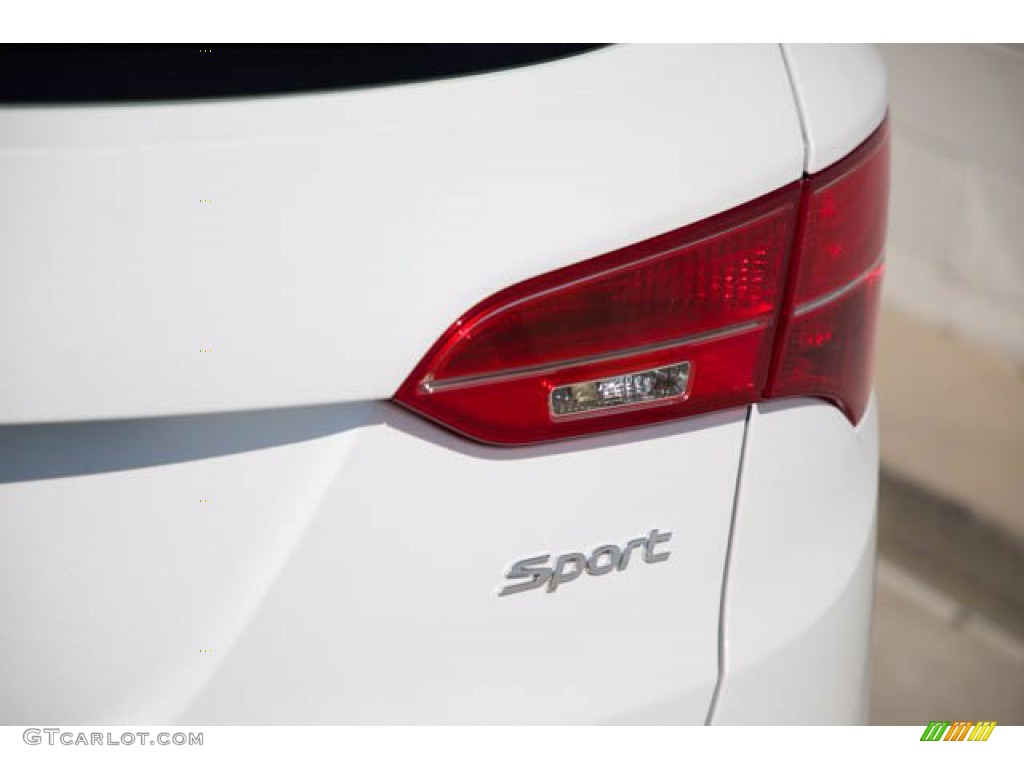 2013 Santa Fe Sport - Frost White Pearl / Gray photo #11