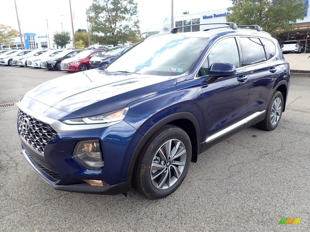 2020 Santa Fe SEL AWD - Stormy Sea / Espresso/Gray photo #5