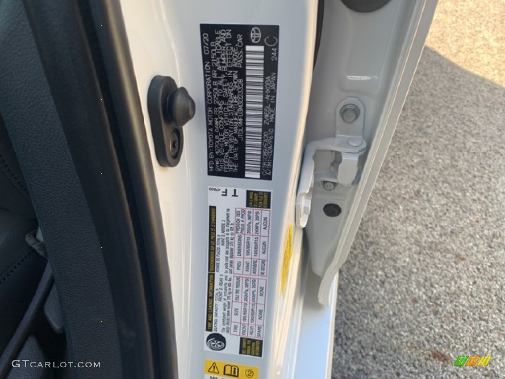 2021 Prius Color Code 089 for Wind Chill Pearl Photo #139722822