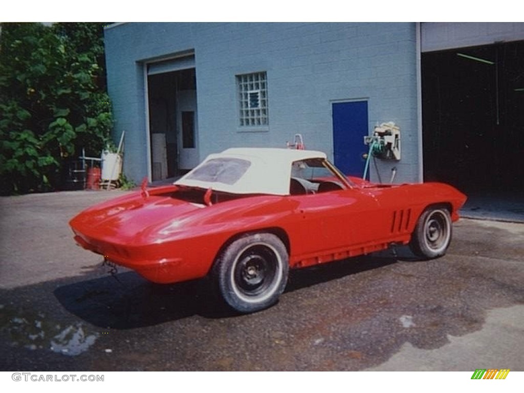 1965 Corvette Sting Ray Convertible - Rally Red / White photo #108