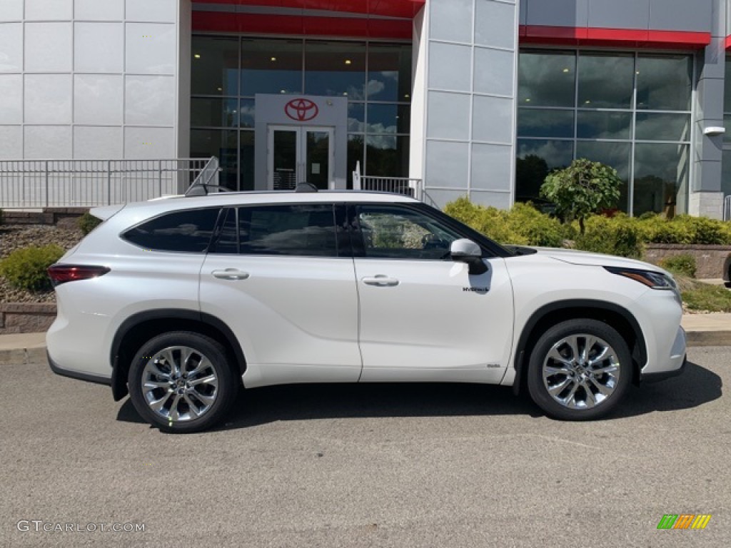 Blizzard White Pearl 2021 Toyota Highlander Hybrid Limited AWD Exterior Photo #139723557