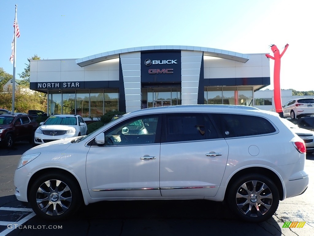 White Frost Tricoat Buick Enclave