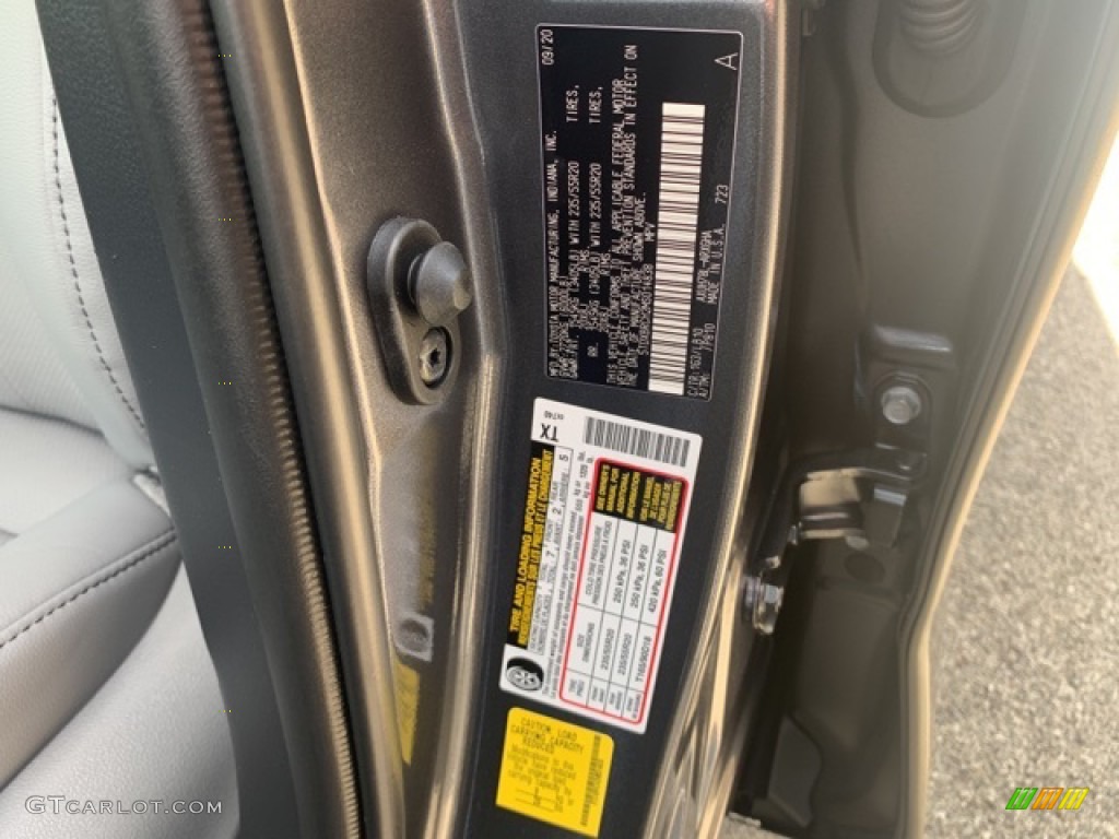 2021 Highlander Color Code 1G3 for Magnetic Gray Metallic Photo #139724427