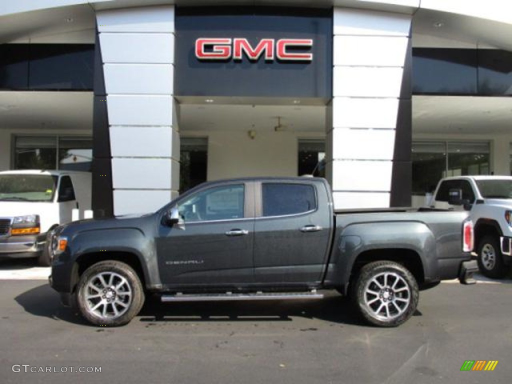 2021 Canyon Denali Crew Cab 4WD - Hunter Metallic / Jet Black photo #2