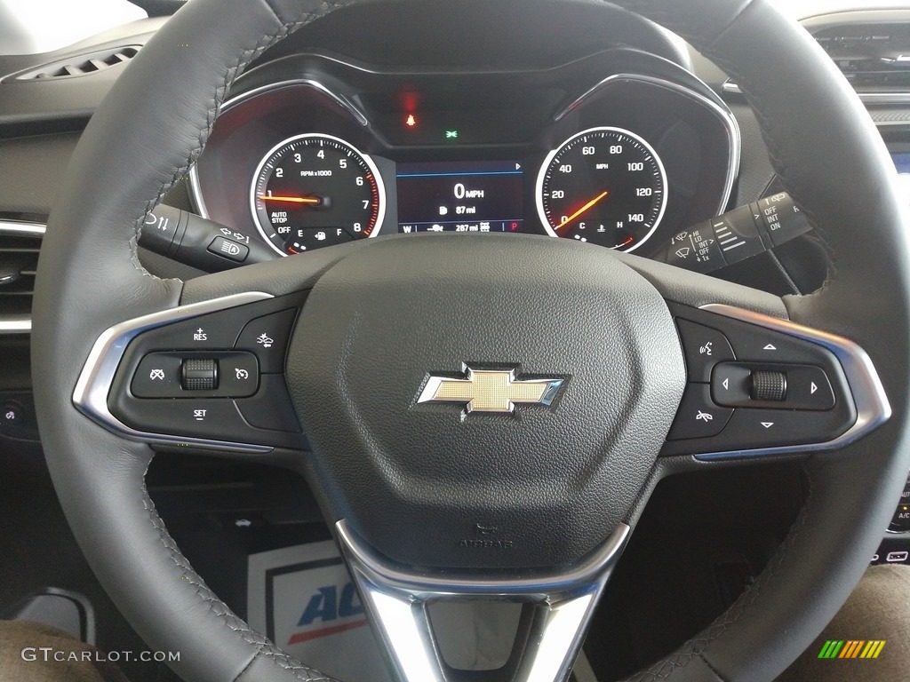 2021 Chevrolet TrailBlazer LT AWD Jet Black Steering Wheel Photo #139725971
