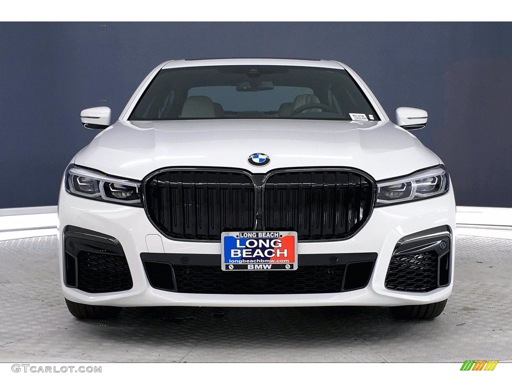 2021 7 Series 740i Sedan - Alpine White / Ivory White/Black photo #2