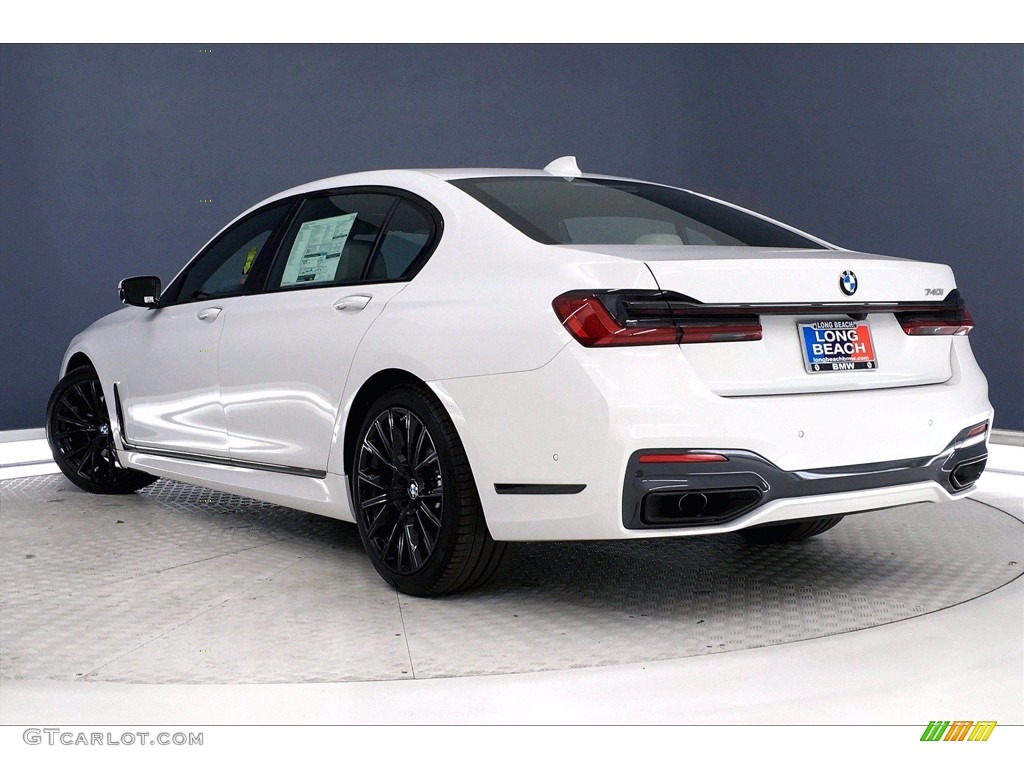 2021 7 Series 740i Sedan - Alpine White / Ivory White/Black photo #3