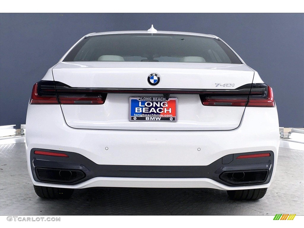 2021 7 Series 740i Sedan - Alpine White / Ivory White/Black photo #4