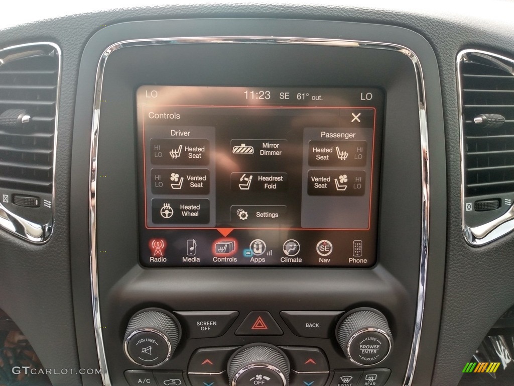 2016 Dodge Durango Citadel Anodized Platinum AWD Controls Photo #139726569
